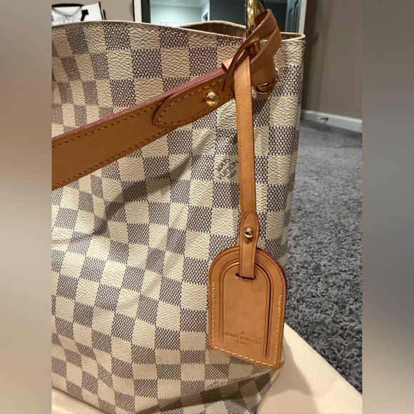 Louis Vuitton Graceful MM Damier Azur Hobo Bag Authentic EUC - Picture 9 of 16